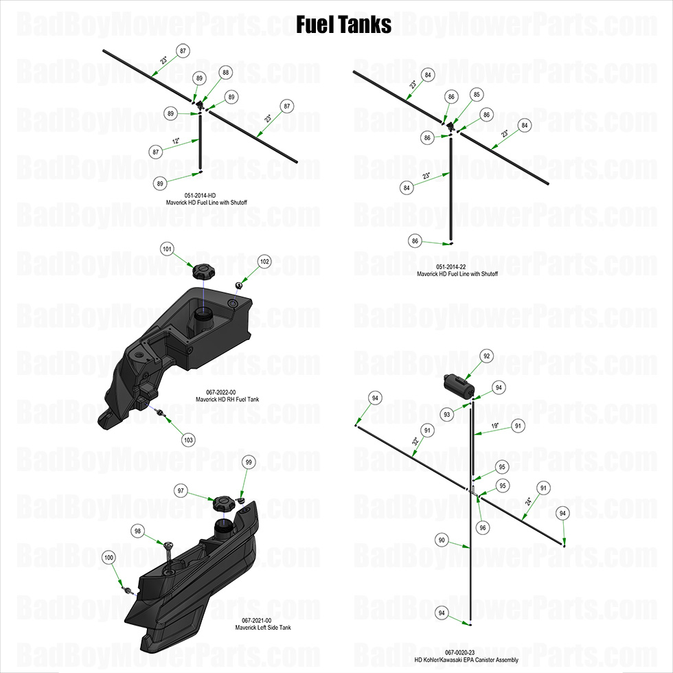 2025 Maverick HD - Fuel Tanks